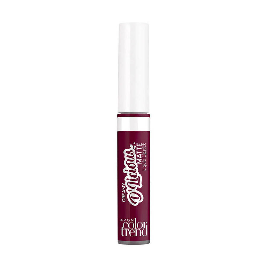 Avon - Avon Color Trend Creamy D'Licious Mat Likit Ruj 5ml-Burgundy