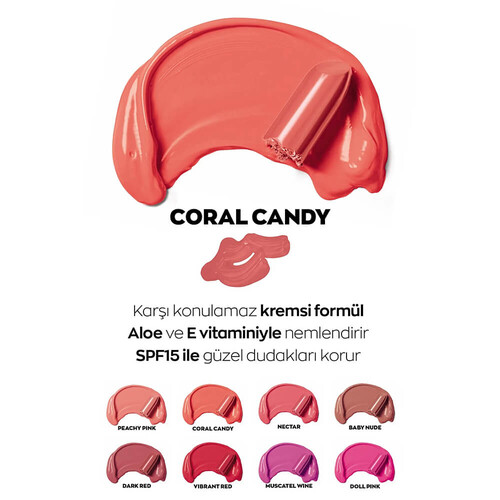 Avon Color Trend Kiss Creamy Ruj - Coral Candy - Thumbnail