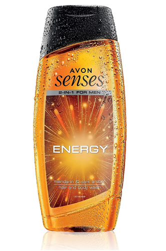 Avon - Avon Senses Energy 2-In-1 For Men Saç ve Vücut Şampuanı 250 ml