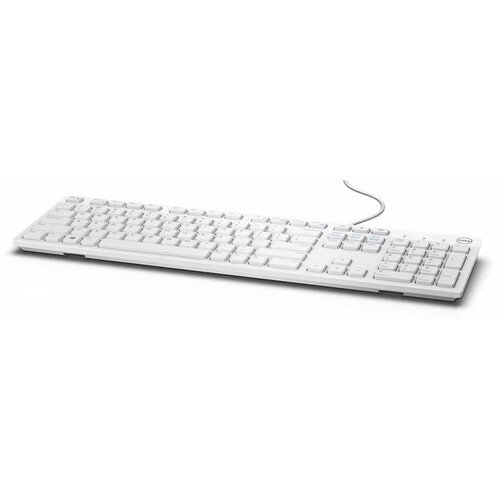 OUTLET Dell KB216 580-ADGM USB Kablolu İngilizce Beyaz Q Klavye - Thumbnail