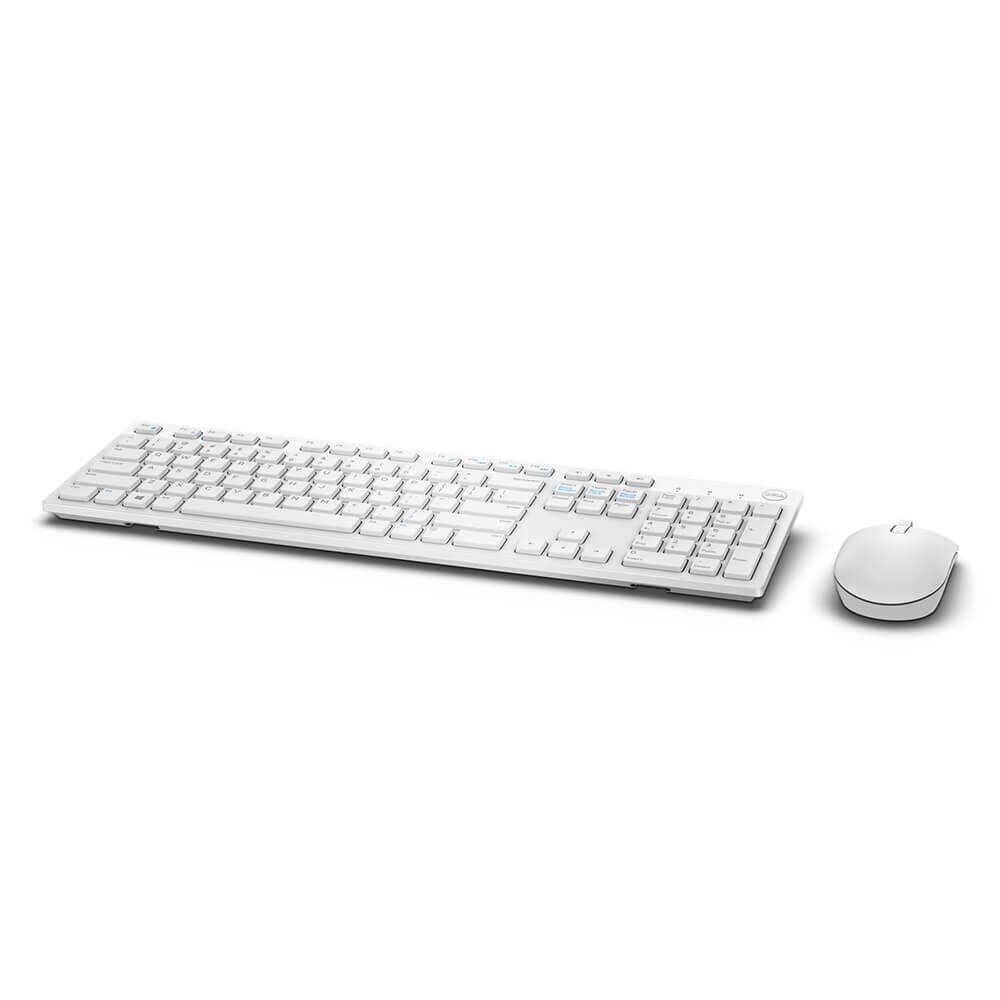 Dell KM636 Kablosuz Q İngilizce Klavye Mouse Seti Beyaz 580-ADGF