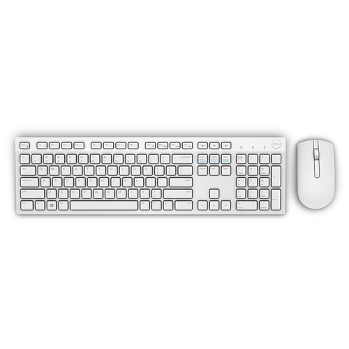Dell KM636 Kablosuz Q İngilizce Klavye Mouse Seti Beyaz 580-ADGF - Thumbnail