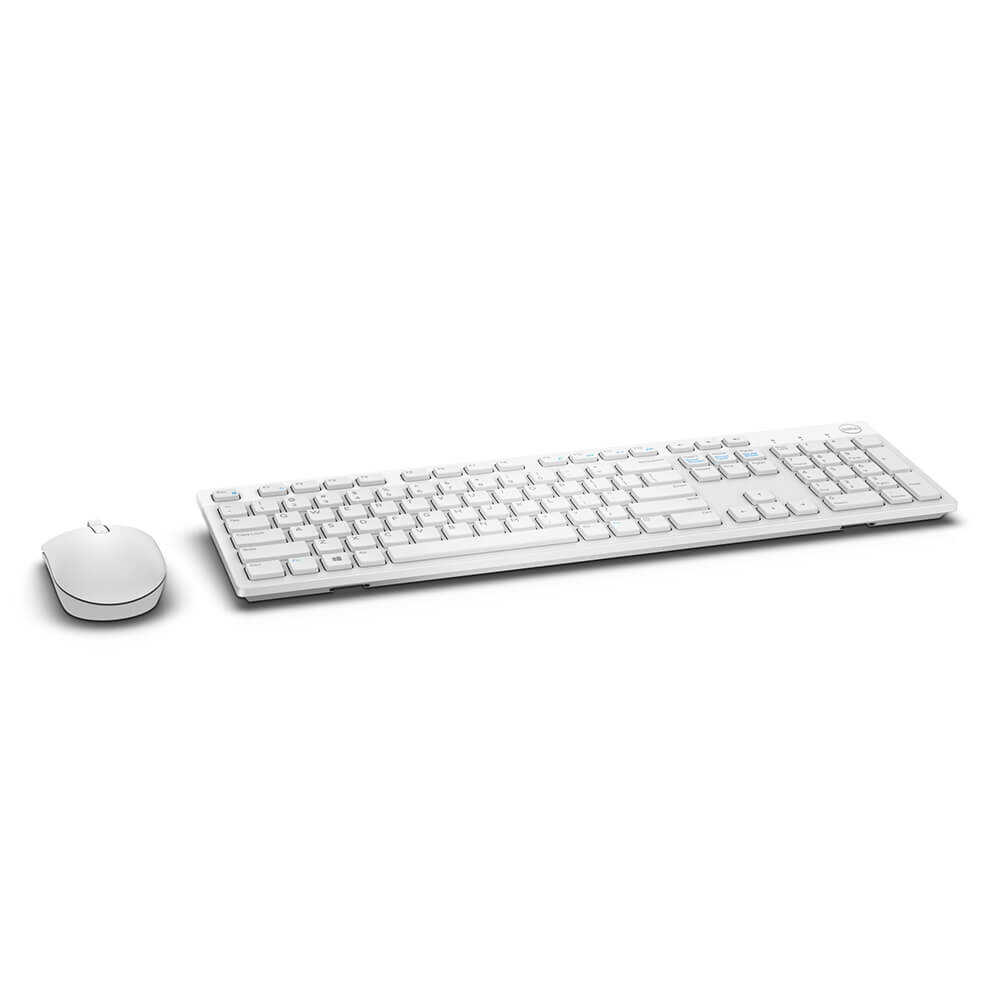Dell KM636 Kablosuz Q İngilizce Klavye Mouse Seti Beyaz 580-ADGF