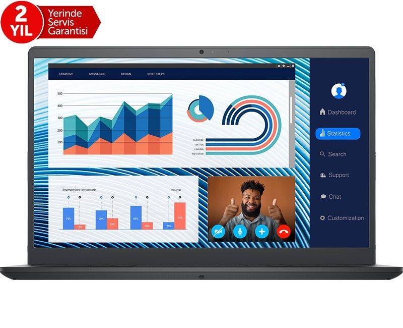 Dell - Dell Vostro 3420 i5 1135-14''-8G-512SSD-2G-Dos