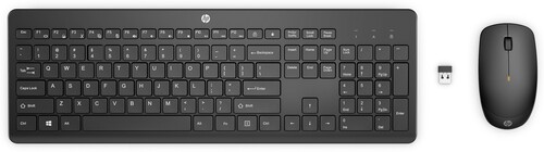 HP 230 Kablosuz Siyah Klavye-Mouse İngilizce 18H24AA - Thumbnail