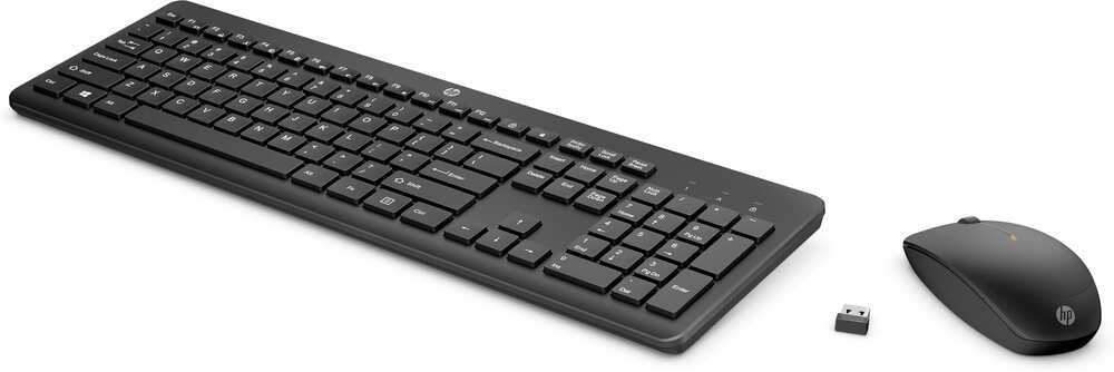 HP 230 Kablosuz Siyah Klavye-Mouse İngilizce 18H24AA