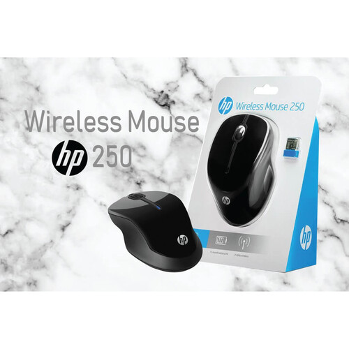HP 250 Wireless Kablosuz Siyah Mouse (3FV67AA) - Thumbnail