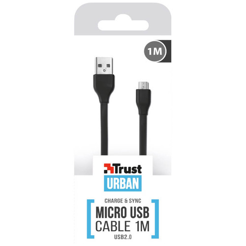 Trust 20135 Siyah Micro USB Şarj Kablosu - 1 metre - Thumbnail