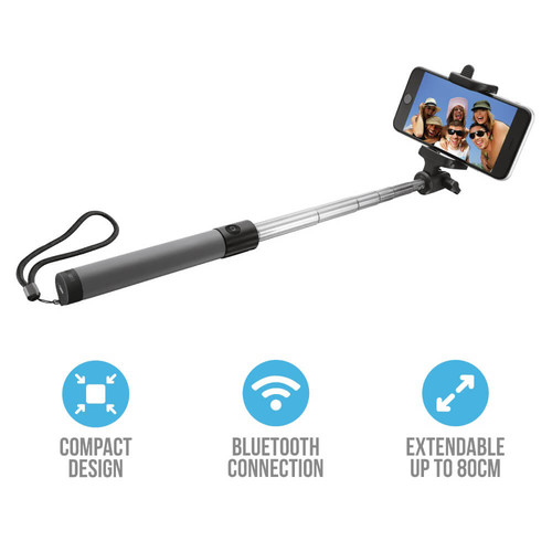Trust 21035 Katlanabilir Kablosuz Bluetooth Gri Selfie Çubuğu - Thumbnail
